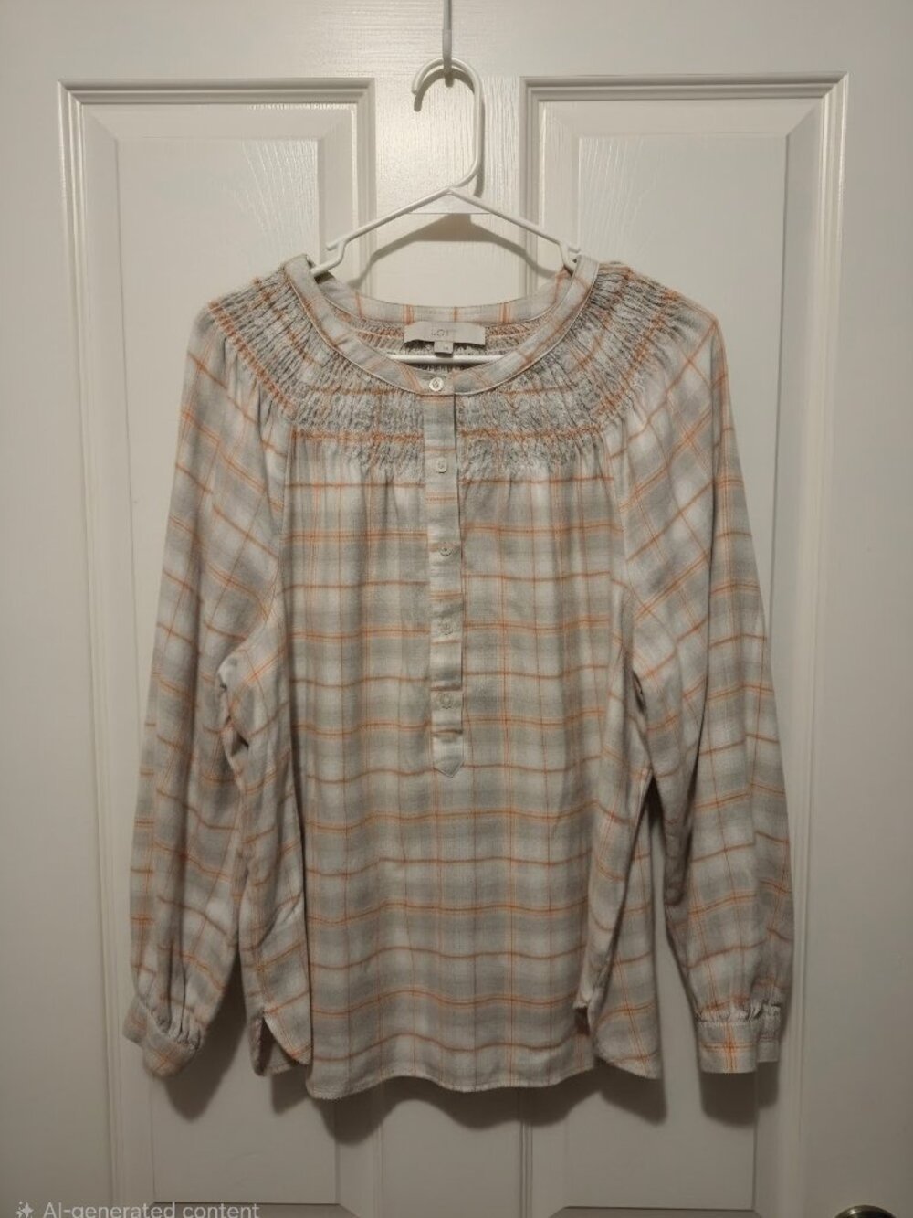 Loft plaid flannel top